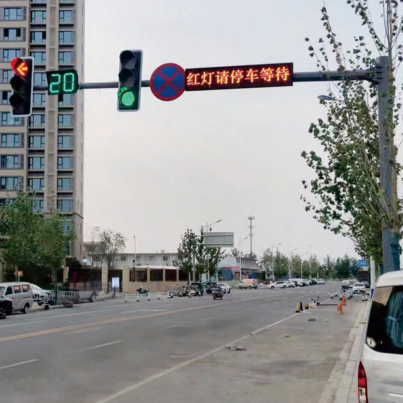 八角L型信号灯杆（红绿灯竖装）